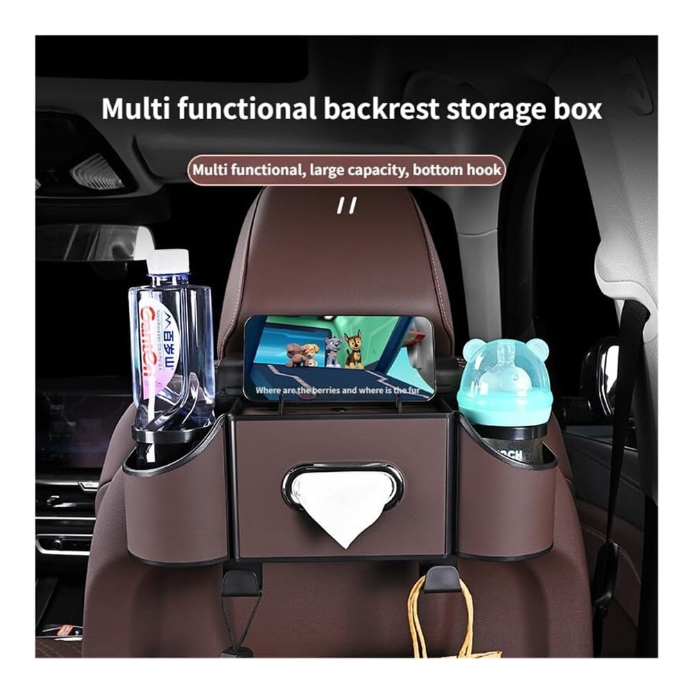 Car Organizer Back Seat, Multi-Pocket Backseat Car Organizer for Car Storage and Organization, Universal Car Seat Back Organizer for Travel, Family & Daily Use