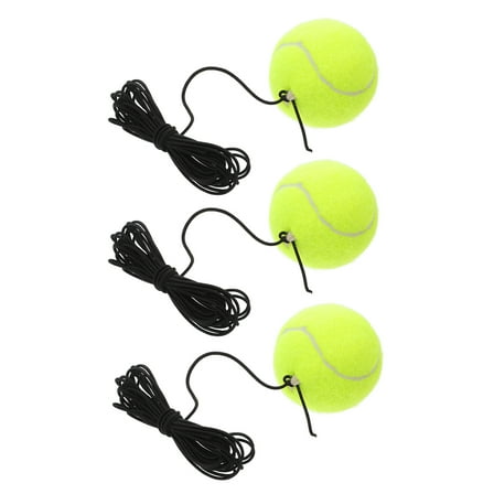 PENIKOKO 3Pcs Tennis Training Tool Round Tennis Balls for Solo and
