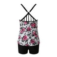 thumbnail image 4 of Kmdttou Womens Bathing Suits Conservative Print Strappy Back Set Two Piece Swimsuits Swimdress on Clearance!, 4 of 8