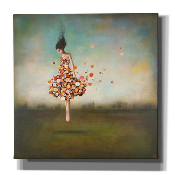 Epic Graffiti 'Boundlessness in Bloom' by Duy Huynh, Canvas Wall Art, 12"x12"