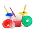 thumbnail image 4 of HAMPPLIES 8Pcs Chalk Wash Bucket and Pen Wash Cups Paint Brush Set for Classroom and Desk Use, 4 of 8
