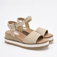 thumbnail image 2 of Sandalia Plataforma de Mujer MoraMora Beige, 2 of 4