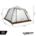 thumbnail image 3 of Casa De Camapaña 2 Personas Tienda De Acampar Impermeable caqui 1, 3 of 8