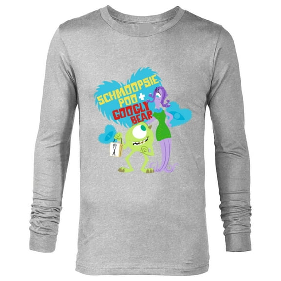Disney and Pixar’s Monsters, Inc. Schmoopsie Poo Googly Bear - Long Sleeve T-Shirt for Men - Customized-Athletic Heather