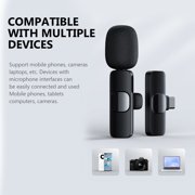 Wireless Microphones for PC, Bluetooth Microphones, High-Resolution Audio,Plug-and-Play Simplicity,Durable Design and Versatile Mounting, Reverb Microphone, Singing, Speech, Party