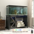 thumbnail image 3 of OC Orange-Casual 55-75 Gallon Fish Tank Stand with Cabinets and Shelves, Aquarium Tank with Power Outlets, Heavy Duty Steel Frame with Wooden Storage Shelf, 1200LBS Capacity, Black, 3 of 7