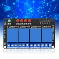 thumbnail image 1 of ANGGREK 4-Way Relay Module Low Level 3V Black Plate With Indicator Light For Home Appliance Control,4 Channel Relay Module,Relay Module, 1 of 8
