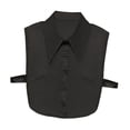 thumbnail image 2 of Blusa de cuello falso falso, blusa de media blusa para mujeres y niñas. Negro, 2 of 8