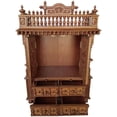 thumbnail image 2 of Teak Wood Temple for Home Wooden Temple Pooja Mandir Pooja Mandap Home Mandir Traditional Temple Hindu Mandir Handcrafted Temple Indian Temple Handmade Temple God Cabinet Home Decor - AtoZ India Cart, 2 of 5