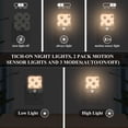 thumbnail image 3 of Yayeee LED Night Lights with Motion Detectors Auto Dusk to Dawn Light Sensors, 2 Pack, Cute Cat Paw, 3 of 7