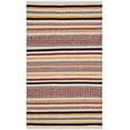 thumbnail image 2 of SAFAVIEH Montauk Crawford Striped Soft Braided Cotton Area Rug, Red/Multi, 2'6" x 4', 2 of 6