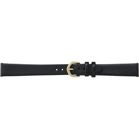 Timex Women's 14mm Genuine-Leather Replacement Watch Band, Black ...