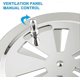 thumbnail image 3 of Round Ventilation Grille, 125mm Ventilation Grille Stainless Steel Duct Mosquito Net Exhaust Grille Incoming Air Exhausted Air Ventilation Adjustable, 3 of 4