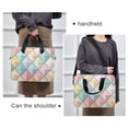 thumbnail image 6 of FORMRS 16" Laptop Bag Carrying Sleeve Case with Handle Travel Shoulder Briefcase, Colorful Geometric, 6 of 8