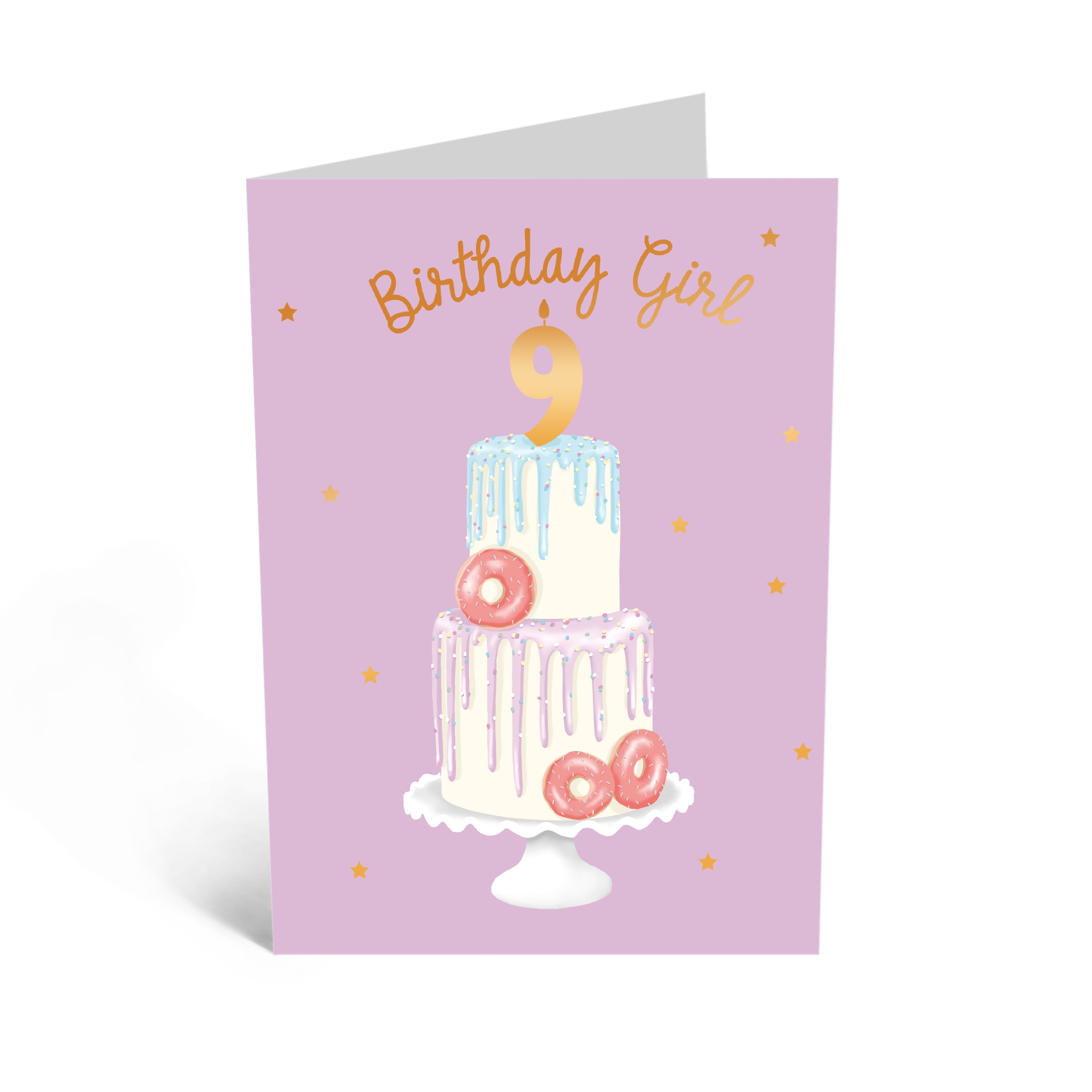 Ninth Birthday Card for Girls - Happy 9th Birthday - Age 9 - Nine Year ...