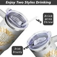 thumbnail image 3 of 40 Oz Birthday Tumbler for Women with Handle & Straw, Happy Birthday Cups for Adults Keeps Drinks Hot Cold Ice, Stainless Steel Happy Birthdays Mug Gifts Mothers Day, Birthdays Gifts for Women, 3 of 6