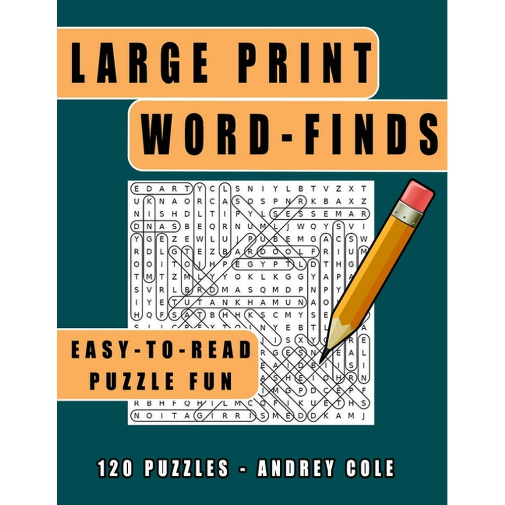 WordFinds EasyToRead Puzzle Fun 120 Puzzles Word Search Book For