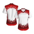 thumbnail image 3 of Yiaed Winter Christmas Snowflake Print Women's T Shirt V-Neck Short Sleeve Shirt Casual Breathable Tee Summer Tops-3X-Large, 3 of 5