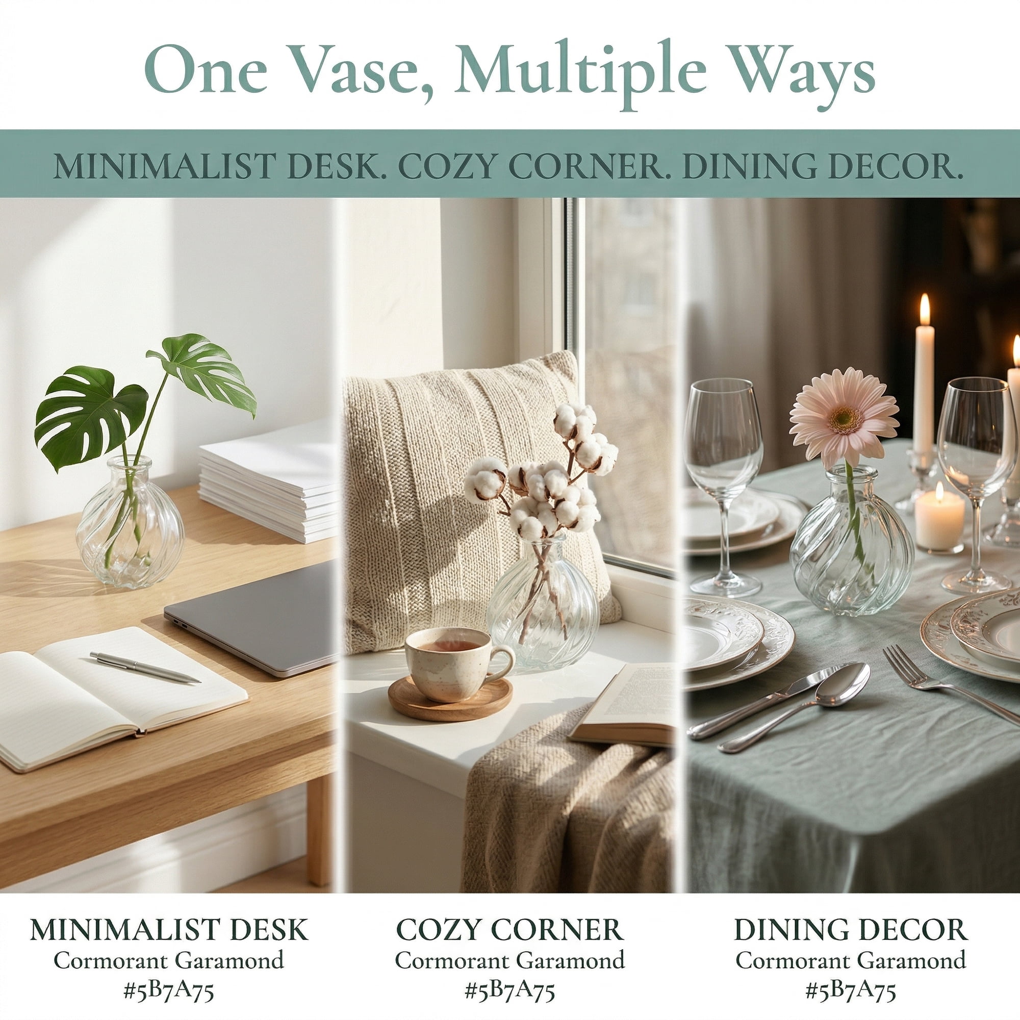 Unique Bargains Glass Bud Vases Set for Small Flower Vases Clear 2.6"L x 2.6"W x 3.1"H