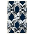 thumbnail image 2 of SAFAVIEH Chatham Shaelyn Geometric Wool Area Rug, Dark Blue/Ivory, 4' x 6', 2 of 10