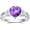 5, variant on Soulmeet Amethyst Heart Ring 925 Sterling Silver 8X8 mm Heart-Shaped Purple Amethyst Engagement Ring for Women