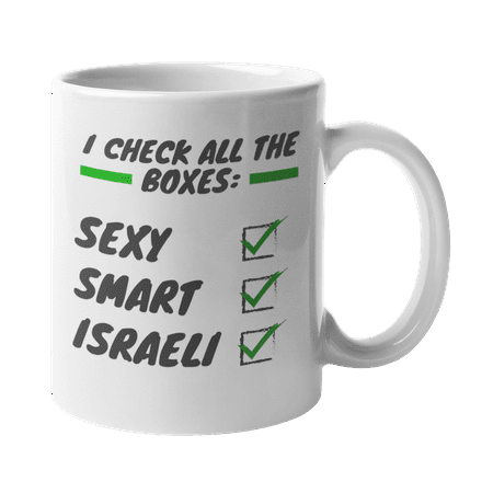 

Smart Israeli Israel Themed Coffee & Tea Gift Mug (11oz)