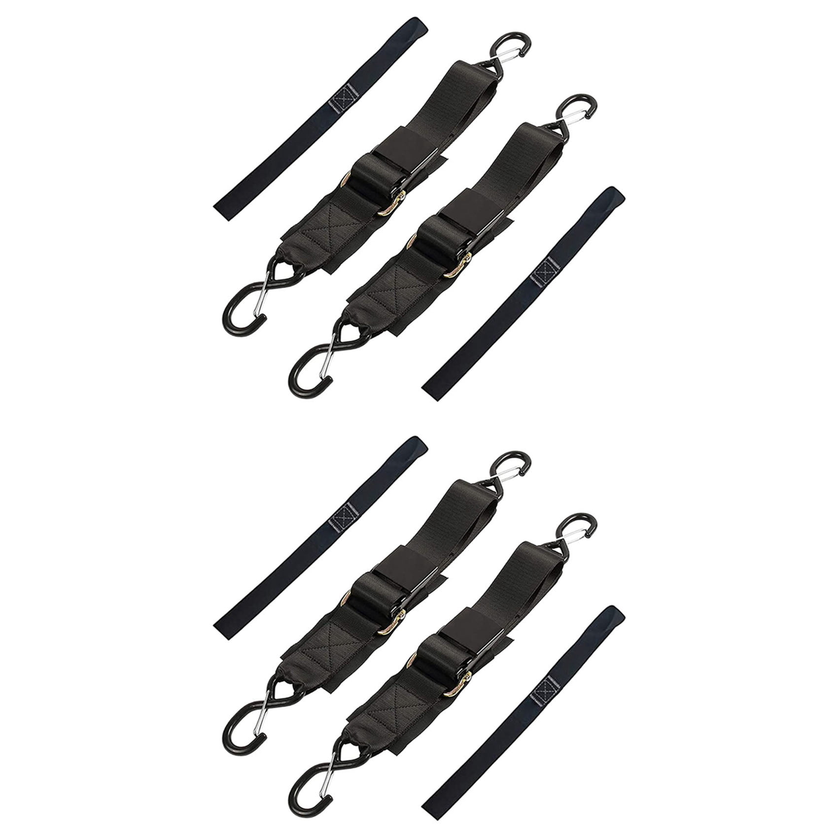 4Pack Boat Trailer Transom TieDown Straps,2in X 4Ft Adjustable