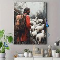 thumbnail image 4 of Qisvanset 12x16 Inch With Frame 2D Flat Wall Art Golden Retriever Cowboy Western Ranch Home Wall Decor, 4 of 8