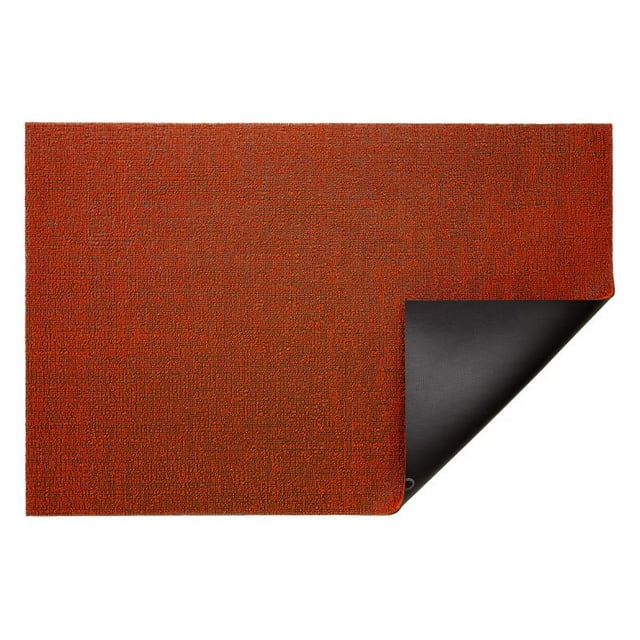 Felpudo Chilewich, vinilo macizo naranja, 45 x 70 cm, para interiores y exteriores