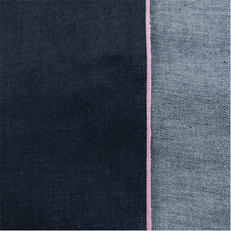 Deep Midnight Blue Cotton Slub Japanese Selvedge Denim Fabric By The Yard - 
