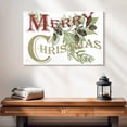 thumbnail image 2 of Elephant Stock Vintage Merry Christmas Wall Art - Horizontal Canvas Wall Art - Living Room Wall Decor - Holiday Canvas - White And Gray Decor By Cindy Jacobs - 24" x 16", 2 of 8