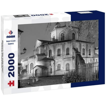 Noah Jigsaw Puzzle Ravenna, Italy at the historic Basilica of San Vitale in the evening in black white 2000 pieces
