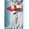 thumbnail image 2 of Snowman Rectangle Tablecloth Waterproof Polyester Table Clothative Stain Resistant & Wrinkle Resistant Washable Table Cover for Dining Table/Party/Camping 60x120 Inch Decor Gift, 2 of 7