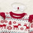 thumbnail image 4 of Seyurigaoka Baby Girl Long Sleeve Ruffle Reindeer Top+Pant/Tulle Skirt+Headband, 4 of 10