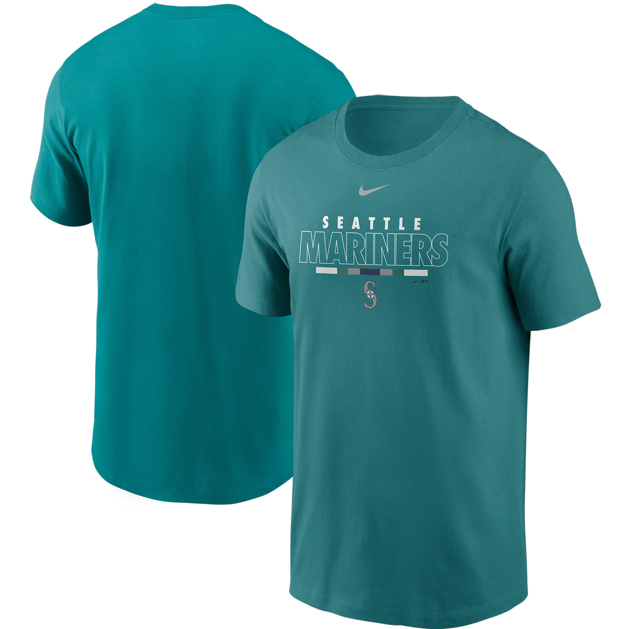 Seattle Mariners Nike Color Bar T-Shirt - Aqua - Walmart.com