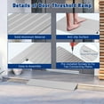 thumbnail image 1 of GloryStar Rise Threshold Ramps for Doorways, Portable Door Ramps, 700 Lbs Capacity, Adjustable Aluminum Entry Ramp for Wheelchairs, Scooters, Walkers, and Power Chairs, 1 of 7