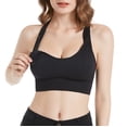 thumbnail image 1 of B91xZ Women's Plus Size Brigette Comfy Lightly-lined Underwire Bra,Black L, 1 of 5