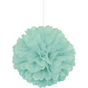 Unique Industries Green 16" Asymmetrical Shaped Tissue Paper Hanging Pom Poms
