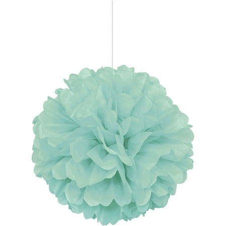 - Tissue Paper Pom Pom, 16 in, Mint Green, 1ct