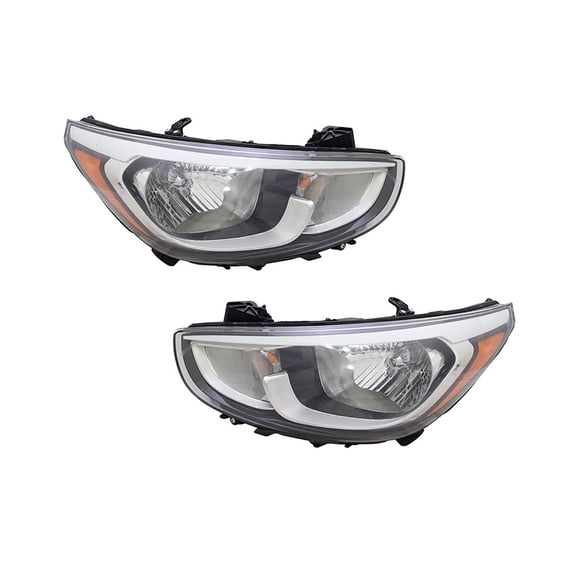 New Headlight Pair Fits Hyundai Accent 2015-16 92101-1R710 Hy2503192 921021R710