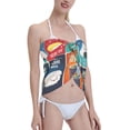 thumbnail image 4 of Disketp Sushi Women Swimsuit Cover Up Short Chiffon Summer Beach Sarong Bikini Wrap Skirt Bathing Suit, 4 of 7
