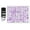 Violet Ink, variant on Choose Your Personalized Icon Round Rubber Stamp Self Inking COLOP Mini Stamper 12 mm-Violet Ink