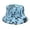Blue, variant on Bucket Hats Letter Print Fisherman Hat for Outdoor Activities Uni Cap with Unique Typography Style for Sun and Casual Party Wear Black