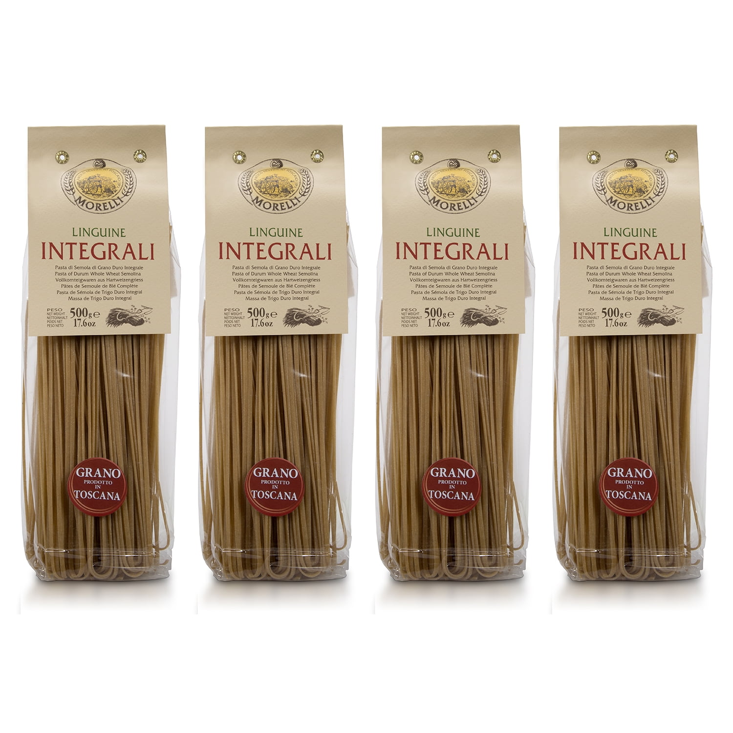 Morelli Pasta Integrali Whole Wheat Linguine Imported from Italy 500g
