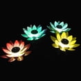 thumbnail image 2 of OULII EVA Material Solar Pond Lights Lotus Lantern Yellow 1Pcs, 2 of 8