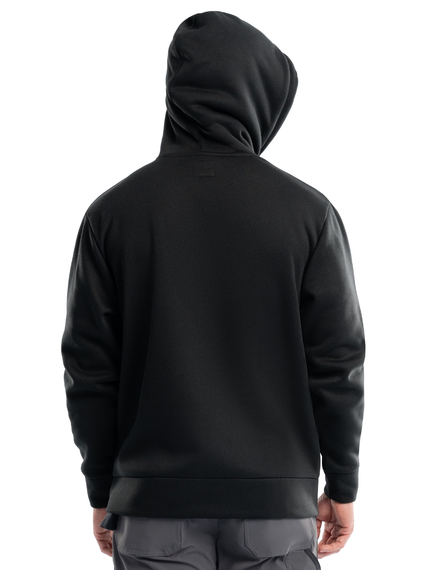 Wrangler Workwear Men's and Big Men's Relaxed Pullover Hoodie with Faux Shearling Lining, Sizes S-3XL