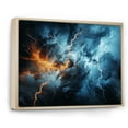 thumbnail image 2 of Designart "Lightning Electric Euphony I" Landscapes Floater Framed Canvas Print, 2 of 7