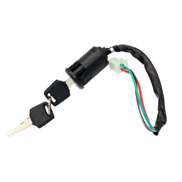 Almencla 5x4 Wire Ignition Switch Key For 50cc 110cc 125cc 250cc Dirt Bike ATV 5 Pcs