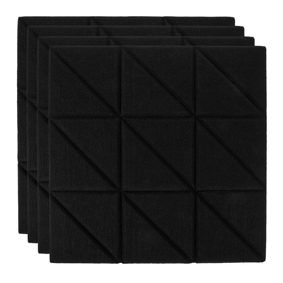 4pcs Acoustic Sound Proof Pad Square Acoustic Panel Self-adhesive Sound Isolation Pad for Home Studio
