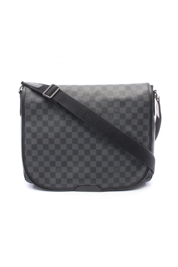 Pre-Owned Louis Vuitton Daniel GM Damier Graphite Shoulder Bag/Handbag, Coated Canvas and...